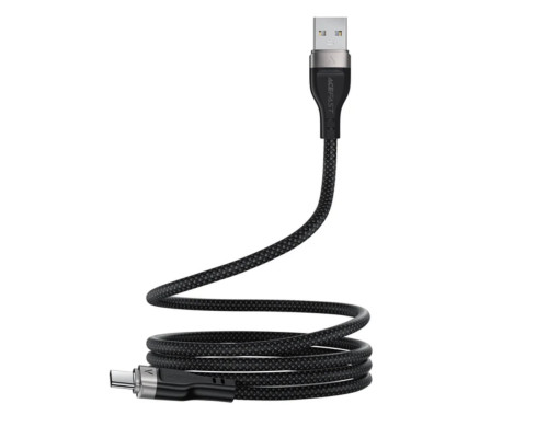 Кабель ACEFAST C11-04 USB to Type-C 3A, 1.2m, nylon + PVC, zinc connectors, Black (6974316280224)