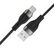 Кабель ACEFAST C11-04 USB to Type-C 3A, 1.2m, nylon + PVC, zinc connectors, Black (6974316280224)