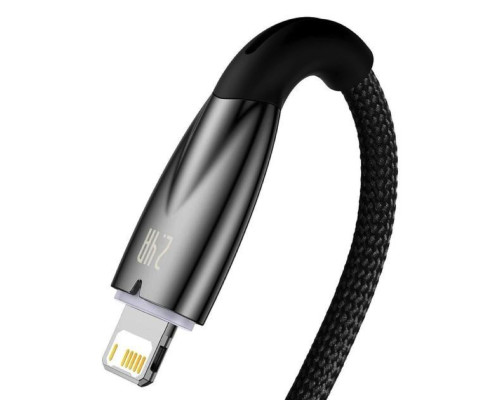 Кабель Baseus Glimmer Series Fast Charging Data Cable USB to iP 2.4A 2m Black (CADH000301)