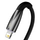 Кабель Baseus Glimmer Series Fast Charging Data Cable USB to iP 2.4A 2m Black (CADH000301)