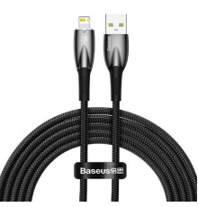 Кабель Baseus Glimmer Series Fast Charging Data Cable USB to iP 2.4A 2m Black (CADH000301)