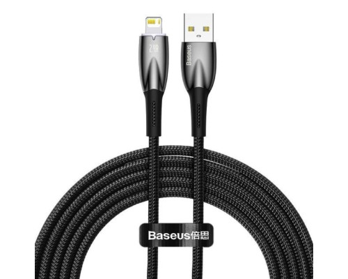 Кабель Baseus Glimmer Series Fast Charging Data Cable USB to iP 2.4A 2m Black (CADH000301)