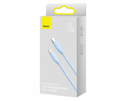 Кабель Baseus Jelly Liquid Silica Gel Fast Charging Data Cable Type-C to iP 20W 2m Blue (CAGD020103)