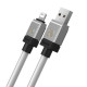 Кабель Baseus CoolPlay Series Fast Charging Cable USB to iP 2.4A 2m White (CAKW000502)