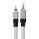 Кабель Baseus CoolPlay Series Fast Charging Cable USB to iP 2.4A 2m White (CAKW000502)