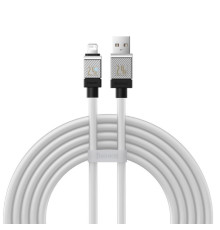 Кабель Baseus CoolPlay Series Fast Charging Cable USB to iP 2.4A 2m White (CAKW000502)