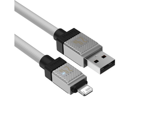 Кабель Baseus CoolPlay Series Fast Charging Cable USB to iP 2.4A 2m White (CAKW000502)