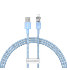 Кабель Baseus Explorer Series Fast Charging Cable with Smart Temperature Control USB to iP 2.4A 1m Blue (CATS010003)