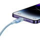 Кабель Baseus Explorer Series Fast Charging Cable with Smart Temperature Control USB to iP 2.4A 1m Blue (CATS010003)