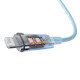 Кабель Baseus Explorer Series Fast Charging Cable with Smart Temperature Control USB to iP 2.4A 1m Blue (CATS010003)