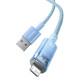 Кабель Baseus Explorer Series Fast Charging Cable with Smart Temperature Control USB to iP 2.4A 1m Blue (CATS010003)