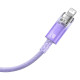 Кабель Baseus Explorer Series Fast Charging Cable with Smart Temperature Control USB to iP 2.4A 1m Purple (CATS010005)