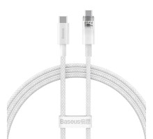 Кабель Baseus Explorer Series Fast Charging Cable with Smart Temperature Control Type-C to Type-C 100W 2m Stellar White (P10319703221-01)