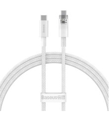 Кабель Baseus Explorer Series Fast Charging Cable with Smart Temperature Control Type-C to Type-C 100W 2m Stellar White (P10319703221-01)