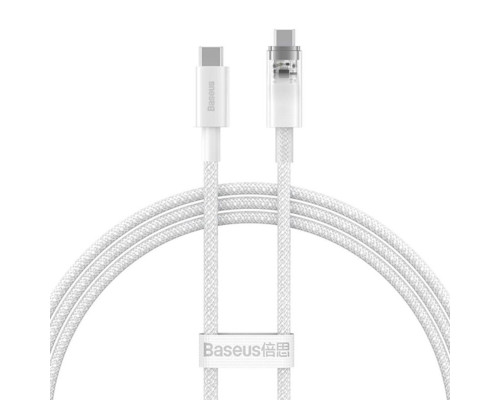 Кабель Baseus Explorer Series Fast Charging Cable with Smart Temperature Control Type-C to Type-C 100W 2m Stellar White (P10319703221-01)