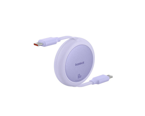 Кабель Baseus Free2Pull Mini Charging Cable USB-C to USB-C 60W 1m Nebula Purple (P10364500511-01)