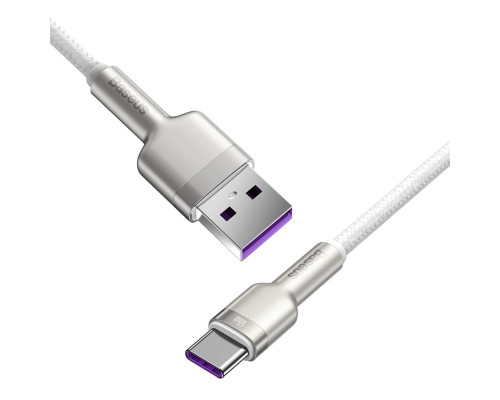 Кабель Baseus Cafule Series Metal Data Cable USB to Type-C 66W 2m White (CAKF000202)