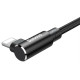 Кабель Baseus MVP Elbow Type Cable USB For IP 2A 1m Black (CALMVP-01)