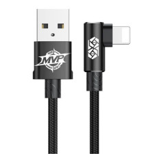 Кабель Baseus MVP Elbow Type Cable USB For IP 2A 1m Black (CALMVP-01)