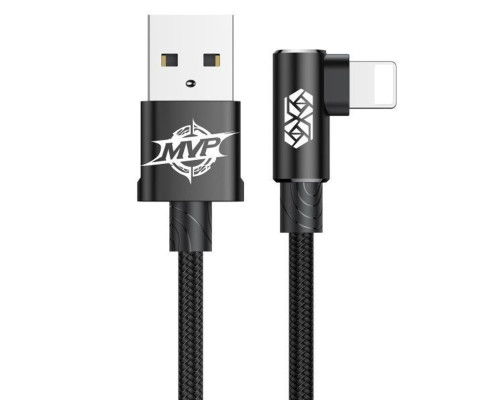 Кабель Baseus MVP Elbow Type Cable USB For IP 2A 1m Black (CALMVP-01)