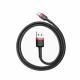 Кабель Baseus Cafule Cable USB For Type-C 3A 0.5m Red+Black (CATKLF-A91)