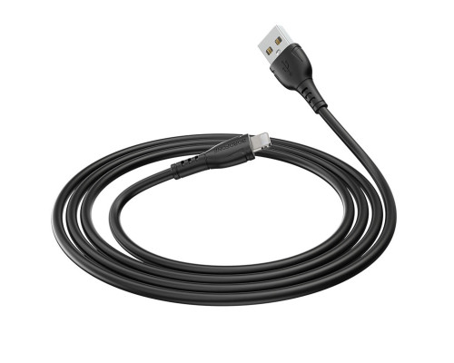 Кабель BOROFONE BX51 USB to iP 2.4A,1m, PVC, PVC connectors, Black (BX51LB)