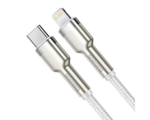 Кабель Baseus Cafule Series Metal Data Cable Type-C to iP PD 20W 1m White (CATLJK-A02)