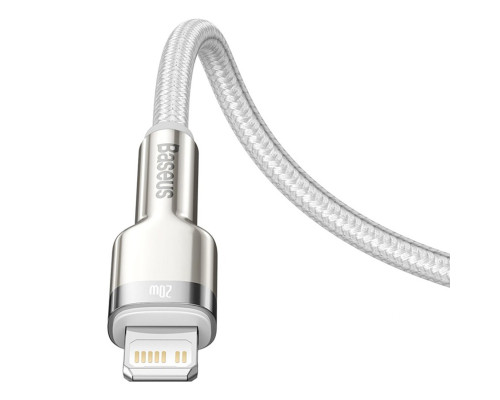 Кабель Baseus Cafule Series Metal Data Cable Type-C to iP PD 20W 1m White (CATLJK-A02)