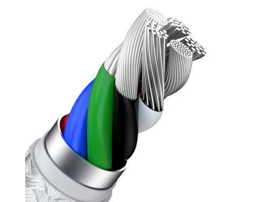 Кабель Baseus Cafule Series Metal Data Cable Type-C to iP PD 20W 1m White (CATLJK-A02)