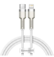 Кабель Baseus Cafule Series Metal Data Cable Type-C to iP PD 20W 1m White (CATLJK-A02)