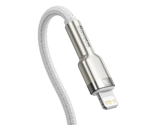 Кабель Baseus Cafule Series Metal Data Cable Type-C to iP PD 20W 1m White (CATLJK-A02)
