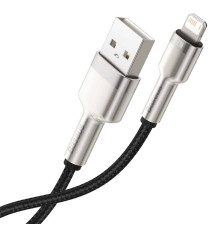 Кабель Baseus Cafule Series Metal Data Cable USB to IP 2.4A 2m Black (CALJK-B01)