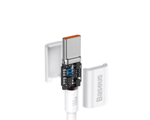 Кабель Baseus Superior Series Fast Charging Data Cable Type-C to Type-C 100W 1m White (CATYS-B02)