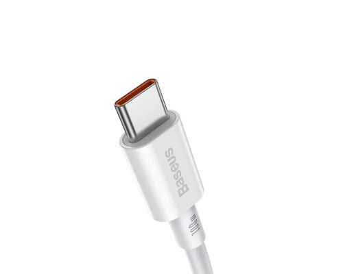 Кабель Baseus Superior Series Fast Charging Data Cable Type-C to Type-C 100W 1m White (CATYS-B02)