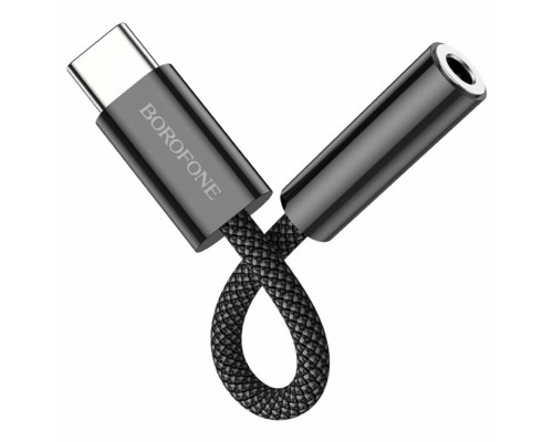 Адаптер BOROFONE BV15 Type-C digital 3.5 audio converter Black (BV15)