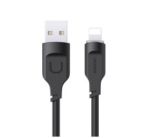 Кабель Usams US-SJ565 Lightning 2.4A Charging & Data Cable Lithe Series 1.2m Black (SJ565USB01)