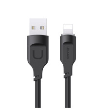 Кабель Usams US-SJ565 Lightning 2.4A Charging & Data Cable Lithe Series 1.2m Black (SJ565USB01)