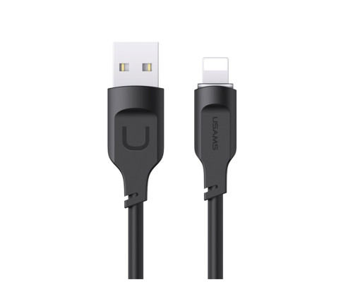 Кабель Usams US-SJ565 Lightning 2.4A Charging & Data Cable Lithe Series 1.2m Black (SJ565USB01)