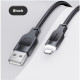 Кабель Usams US-SJ565 Lightning 2.4A Charging & Data Cable Lithe Series 1.2m Black (SJ565USB01)