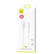 Кабель Usams US-SJ371 U38 Lightning Charging and Data Cable 1m White (SJ371USB02)