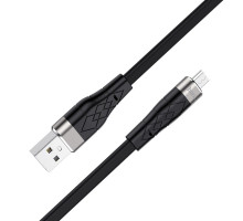 Кабель HOCO X53 USB to Micro 2.4A, 1m, silicone, aluminum connectors, Black (6931474738073)