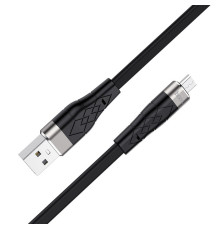 Кабель HOCO X53 USB to Micro 2.4A, 1m, silicone, aluminum connectors, Black (6931474738073)