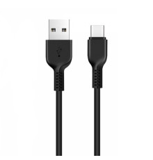 Кабель HOCO X13 USB to Type-C 3A, 1m, PVC, PVC connectors, Black (6957531061182)