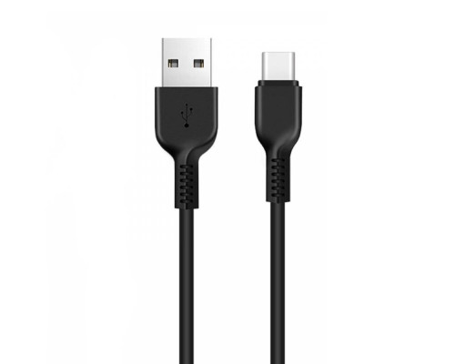 Кабель HOCO X13 USB to Type-C 3A, 1m, PVC, PVC connectors, Black (6957531061182)