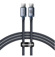 Кабель Baseus Crystal Shine Series Fast Charging Data Cable Type-C to Type-C 100W 2m Black (CAJY000701)