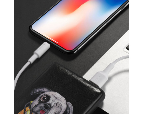 Кабель HOCO X25 USB to iP 2A, 1m, PVC, PVC connectors, White (6957531080114)