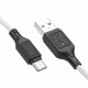 Кабель HOCO X90 Cool silicone charging data cable for Type-C White (6931474788450)