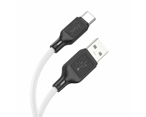 Кабель HOCO X90 Cool silicone charging data cable for Type-C White (6931474788450)