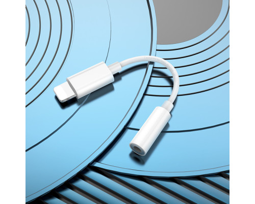 Аудiокабель HOCO LS34 Original iP to 3.5 digital audio converter White (6931474783745)