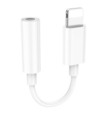 Аудiокабель HOCO LS34 Original iP to 3.5 digital audio converter White (6931474783745)